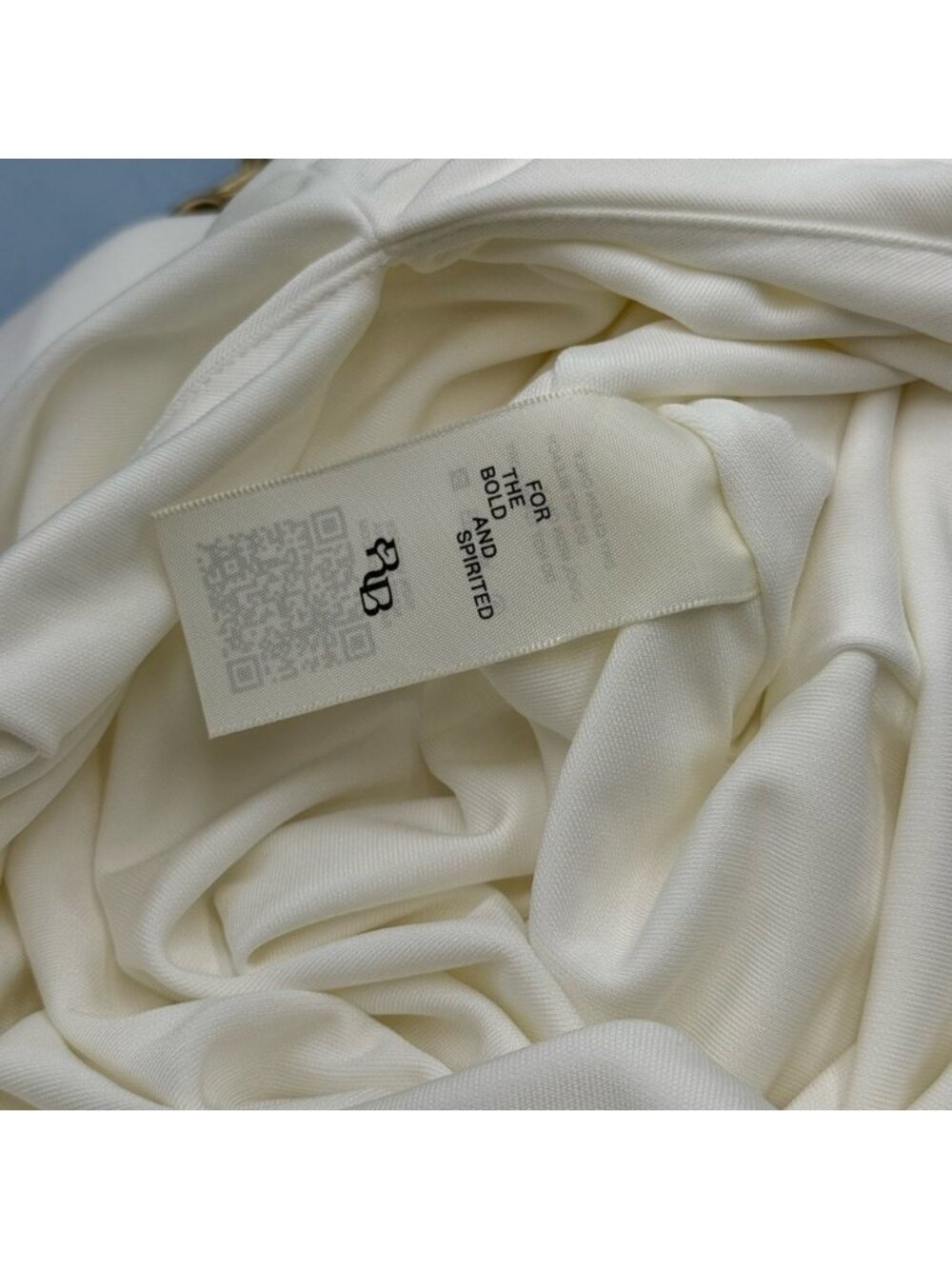 🆕 RAT & BOA 🧿 NWOT Amora Back Draped Jersey Dress, White - Sz XS - Picture 13 of 14